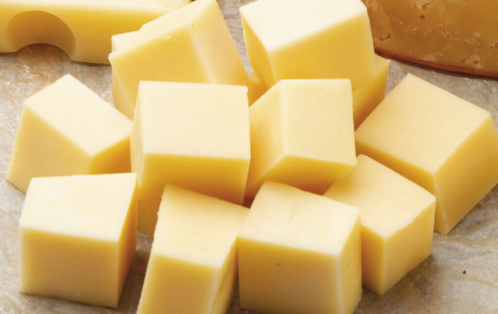 cubetti di formaggio